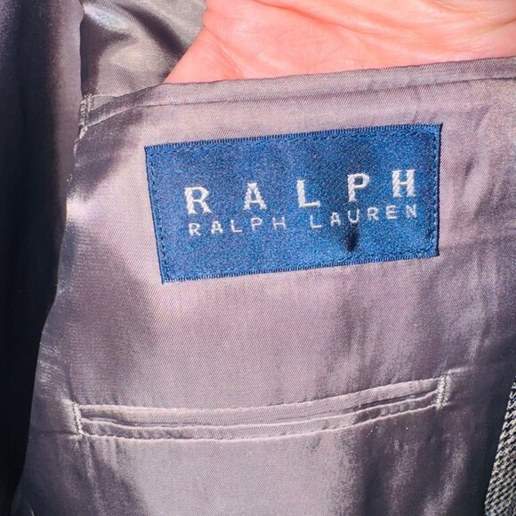 Ralph Lauren 100% Silk Mens Houndstooth Sport Coat Blazer Jacket Old Money 40R - Picture 3 of 9